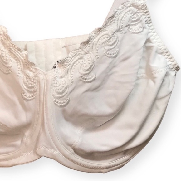 Lilyette White Full Coverage Minimizer Non-Padded Underwire Bra 0417 Size 44D - Picture 5 of 13